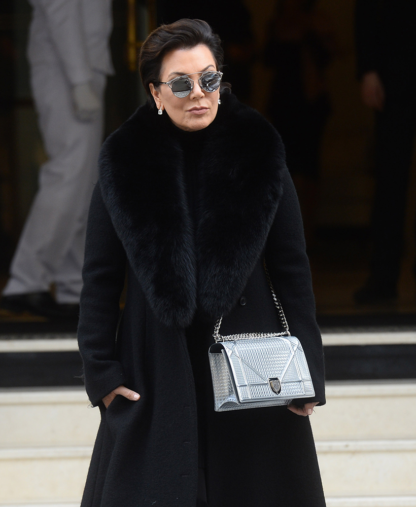 Kris-Jenner-Dior-Diorama-Bag