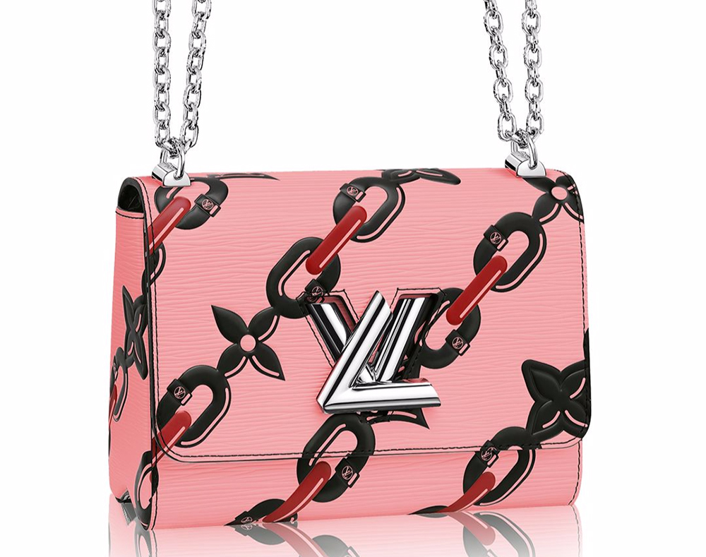 Louis-Vuitton-Chain-Flower-Twist-Shoulder-Bag