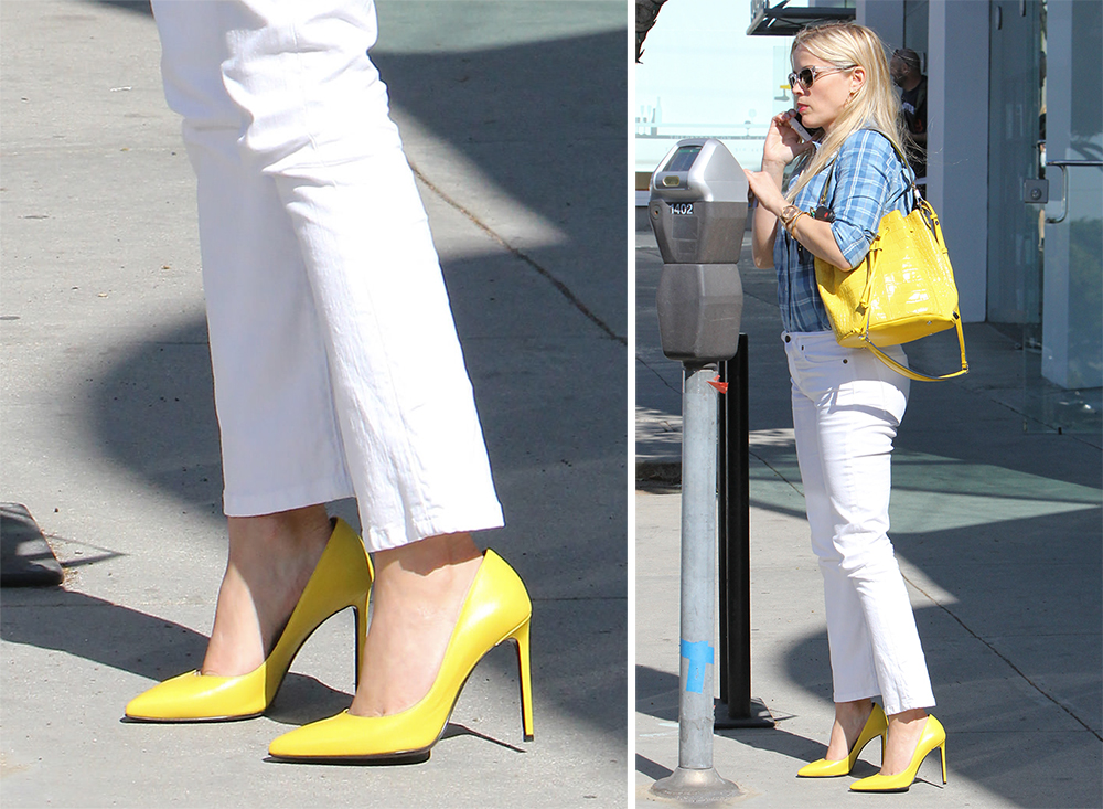 Reese-Witherspoon-Saint-Laurent-Janis-Pumps-Yellow