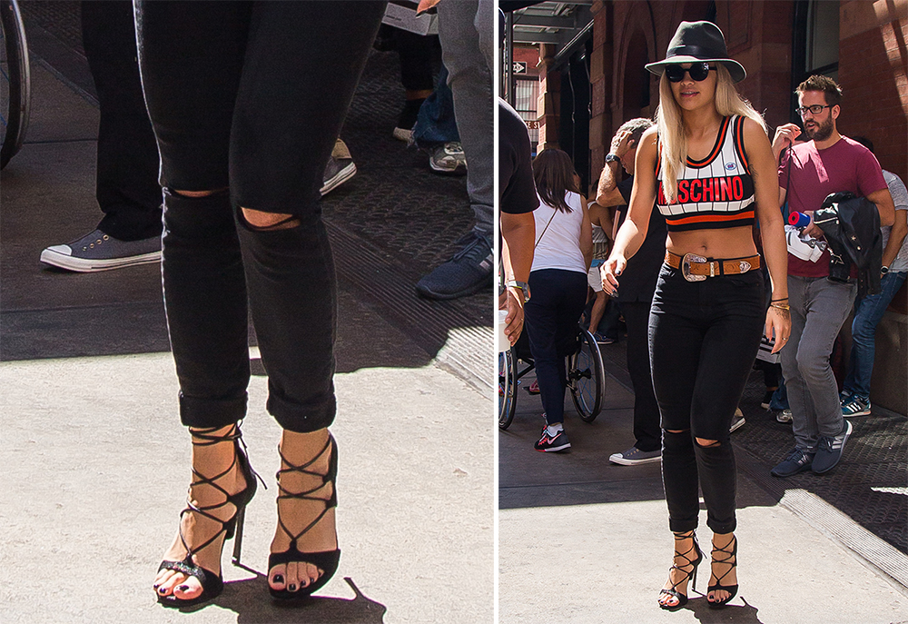 Rita-Ora-Stuart-Weitzman-Legwrap-Sandals