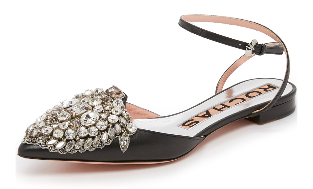 Rochas Embellished Flats