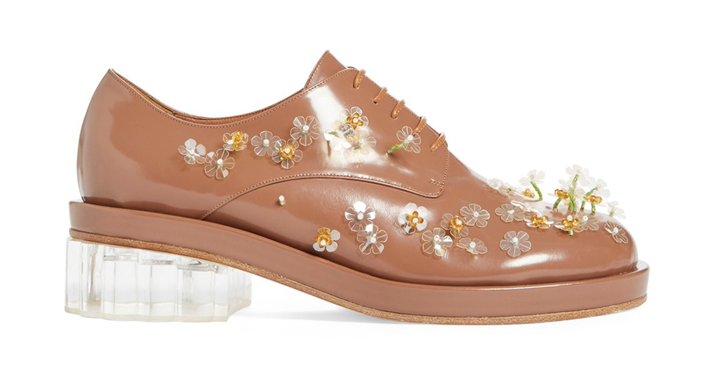 Simone Rocha Embellished Lace-Up Oxford