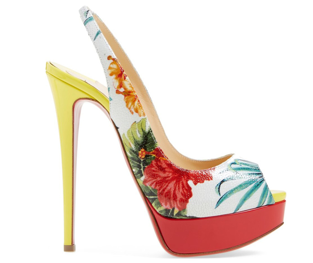 Christian Louboutin Hawaii Peep Toe Platform Pump