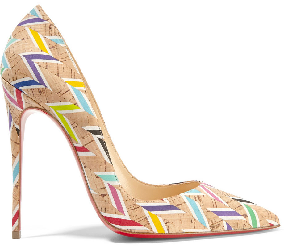 Chrsitian Louboutin So Kate 120mm Printed Cork Pumps $695 via Net-a-Porter 