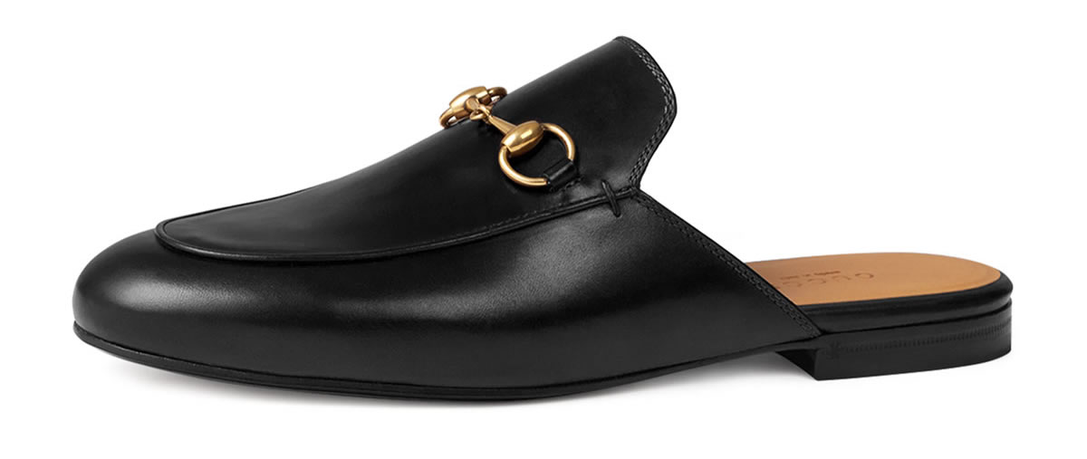 Gucci Princetown Leather Horsebit Mule Slipper Flat