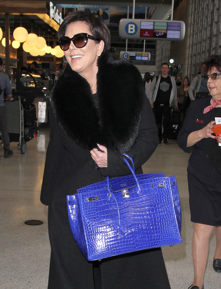 Kris-Jenner-Hermes-Shiny-Electric-Blue-Crocodile-Birkin