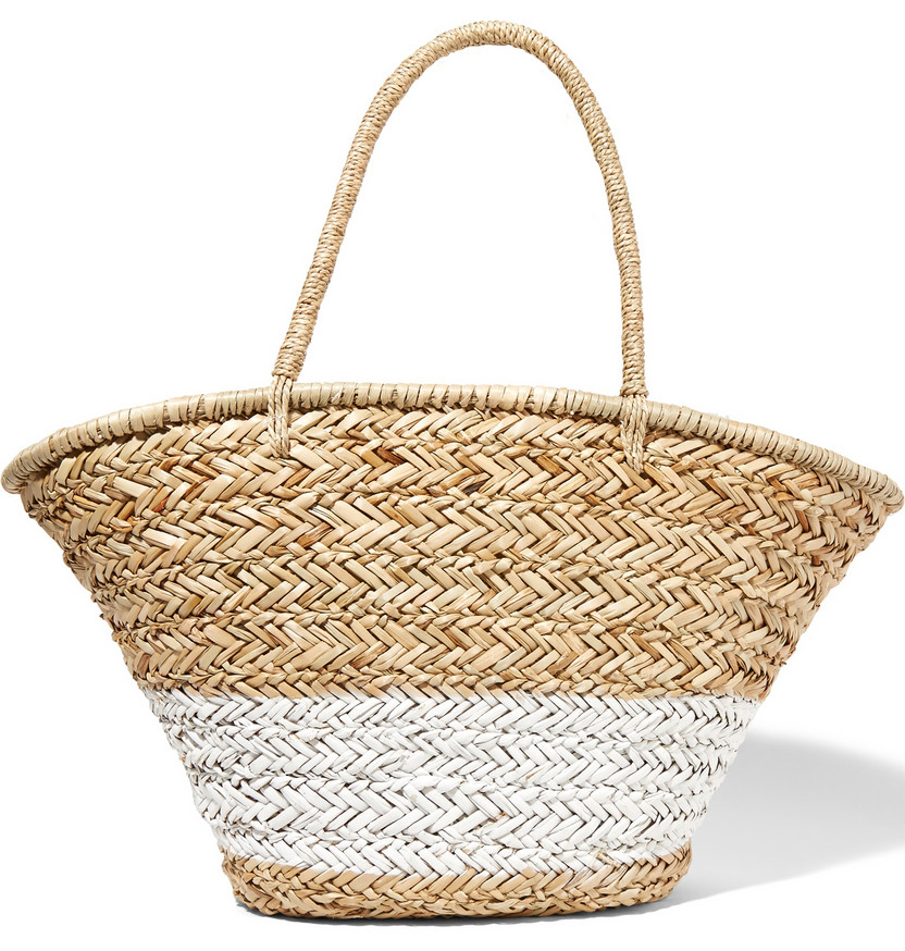 La-Ligne-Painted-Woven-Straw-Tote