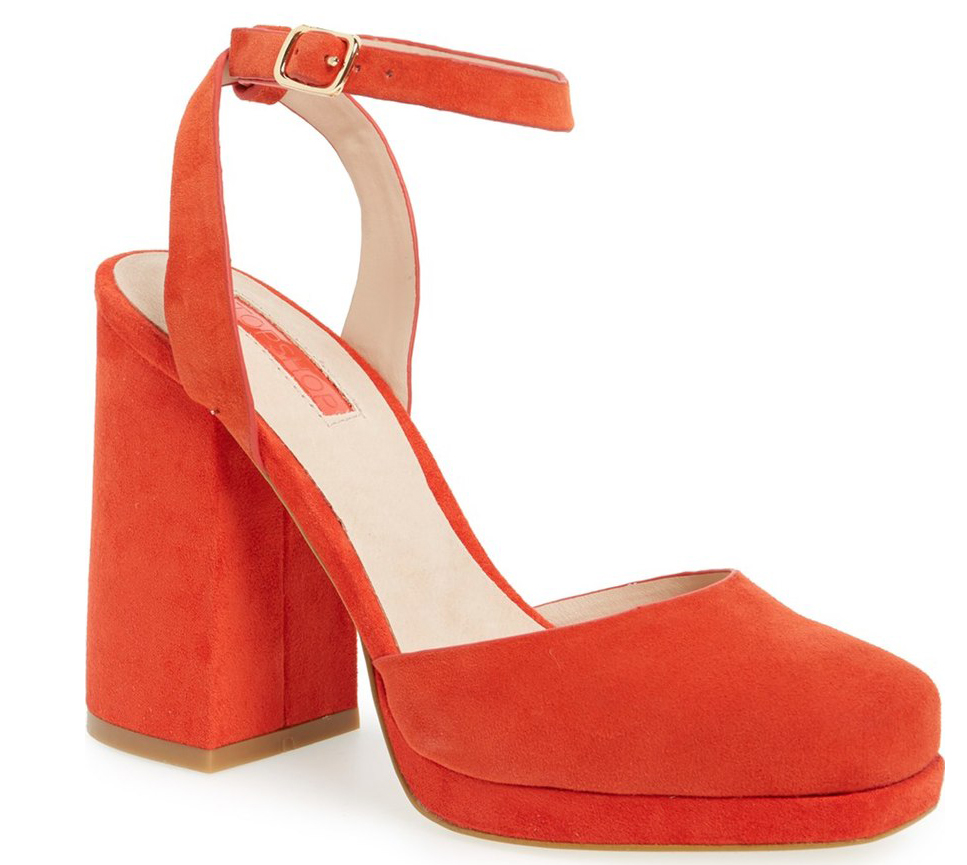 Topshop Scarlet Slim Platform Pump