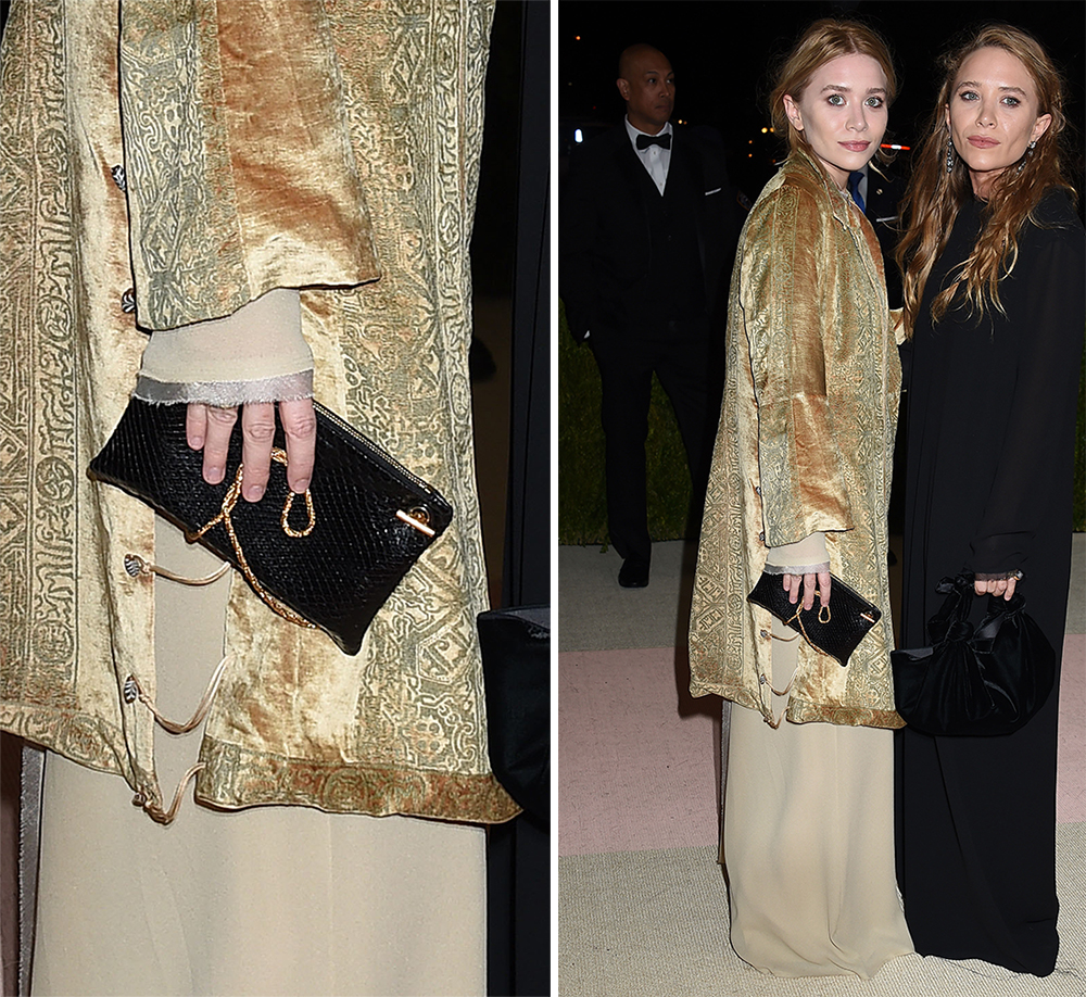 Ashley-Olsen-The-Row-Snakeskin-Clutch