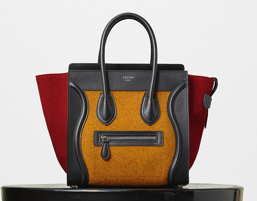 Celine-Micro-Luggage-Tote-Orange-Felt-2550