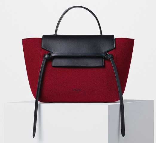 Celine-Mini-Belt-Bag-Red-Felt-2200