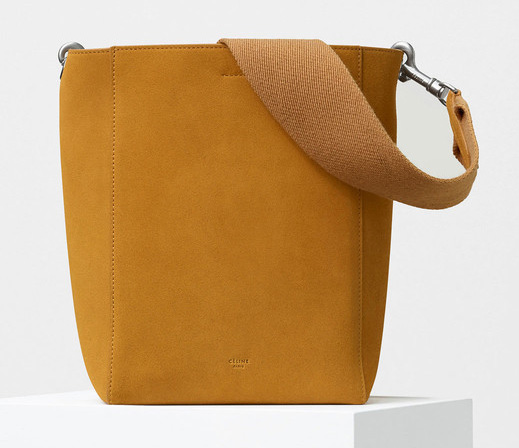 Celine-Small-Sangle-Shoulder-Bag-Suede-Yellow-1850