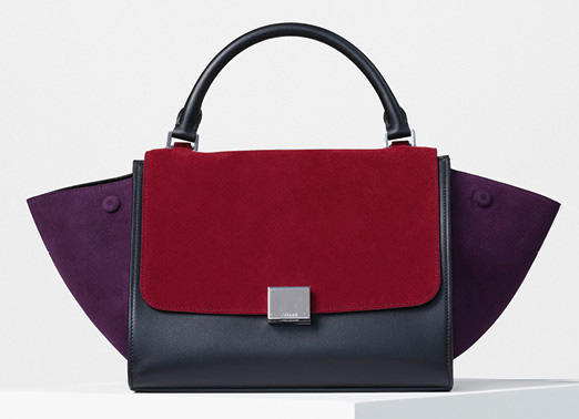 Celine-Small-Trapeze-Bag-Burgundy-Suede-2700