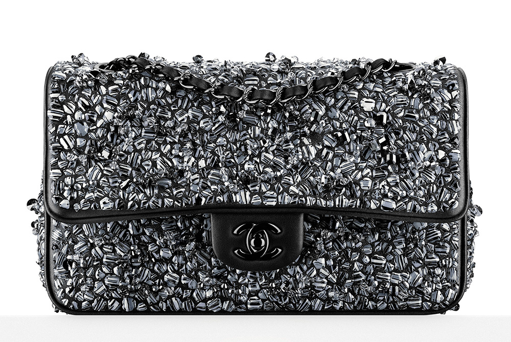 Chanel-Beaded-Classic-Flap-Bag-Black
