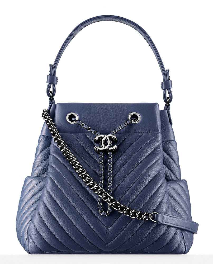 Chanel-Chevron-Drawstring-Bag-Blue-3400