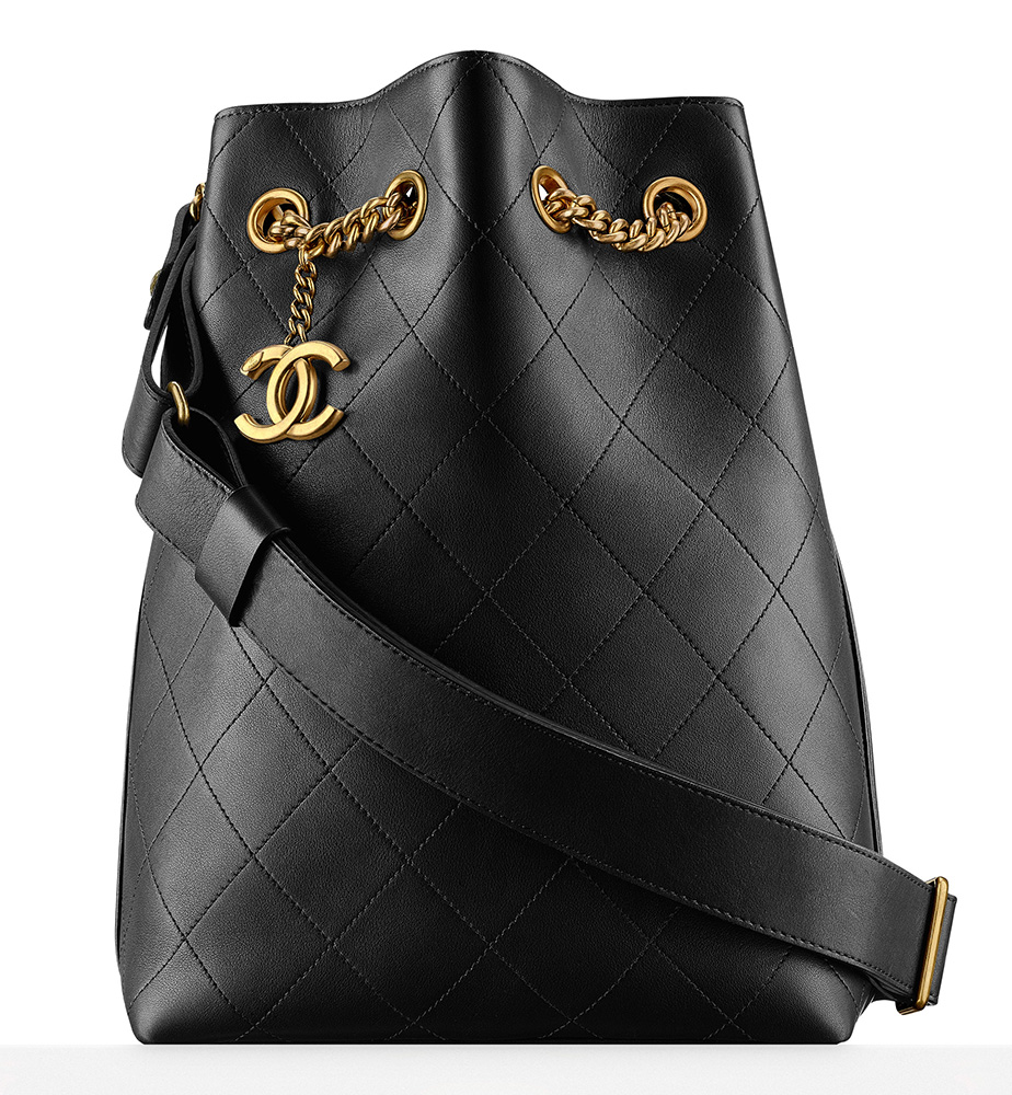 Chanel-Drawstring-Bag-Black-4300