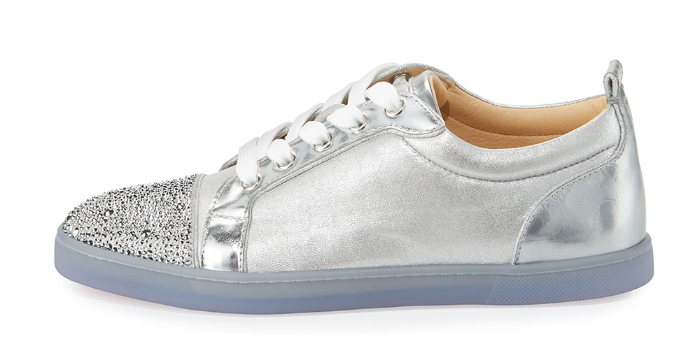 Christian Louboutin  Gondolastrass Metallic Cap-Toe Sneaker