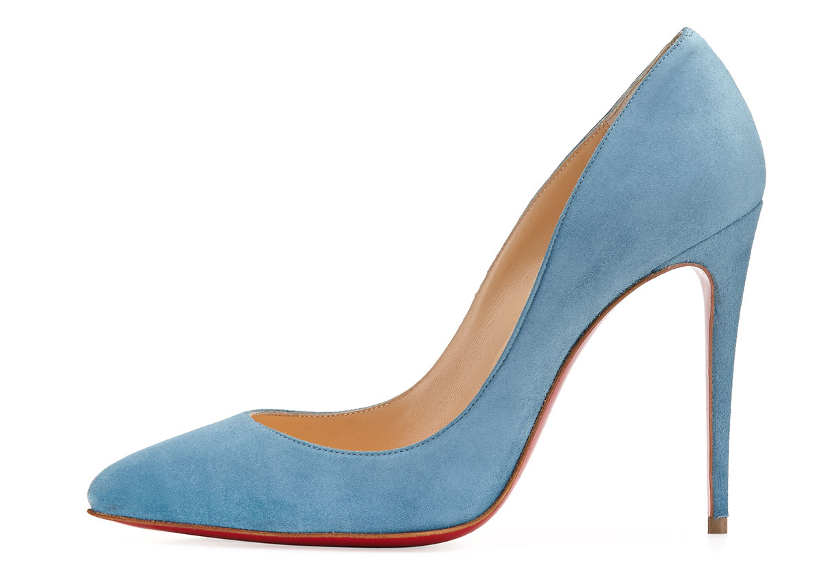 Christian Louboutin  Pigalle Follies Suede Red Sole Pump