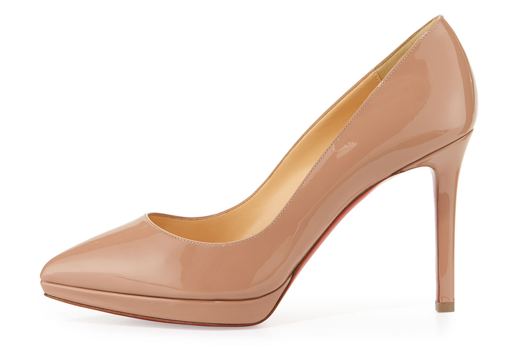 christian louboutin uptown tortoiseshell patent red sole pump