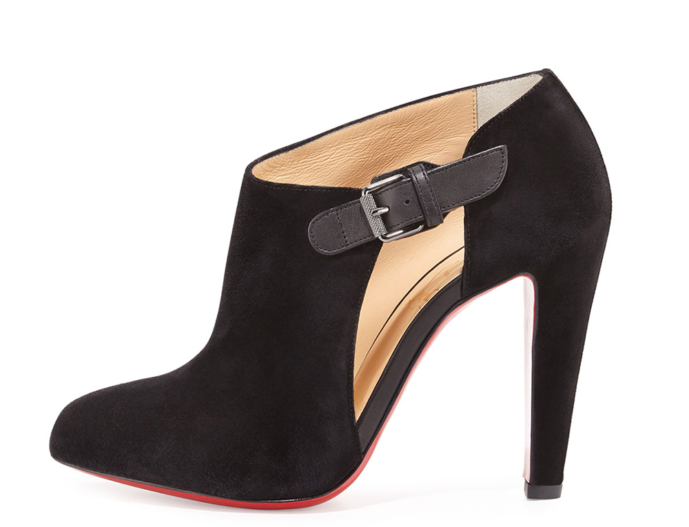 Christian Louboutin Seferme Cutout 100mm Red Sole Bootie