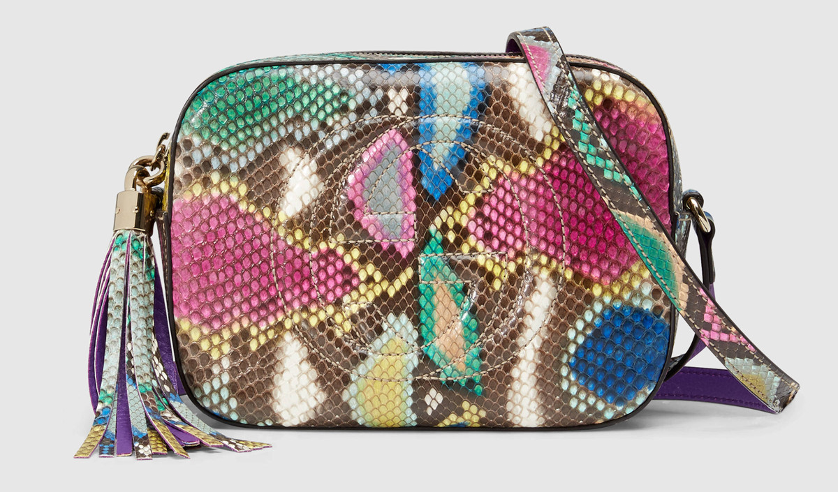 Gucci Python Rainbow Soho Disco Bag