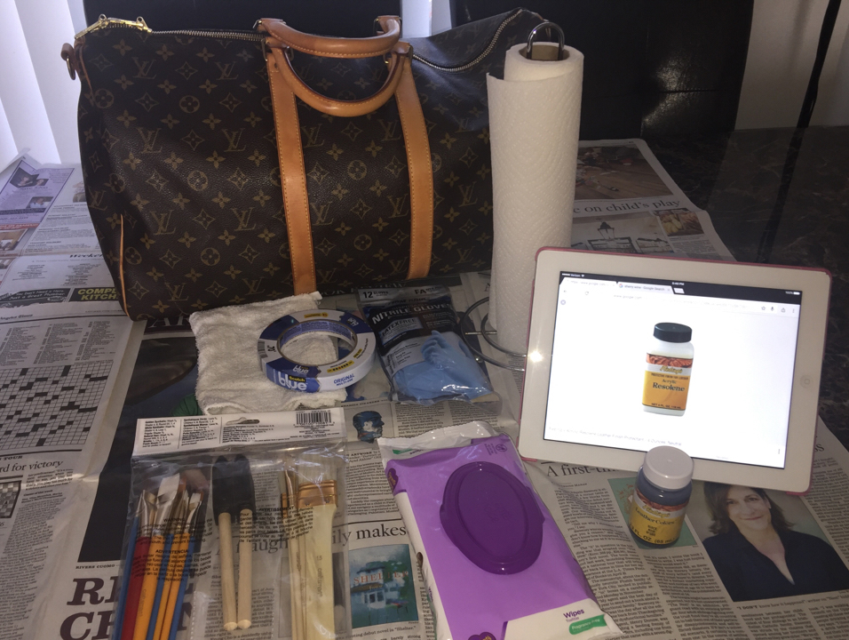 Louis-Vuitton-Keepall-DIY-Paint