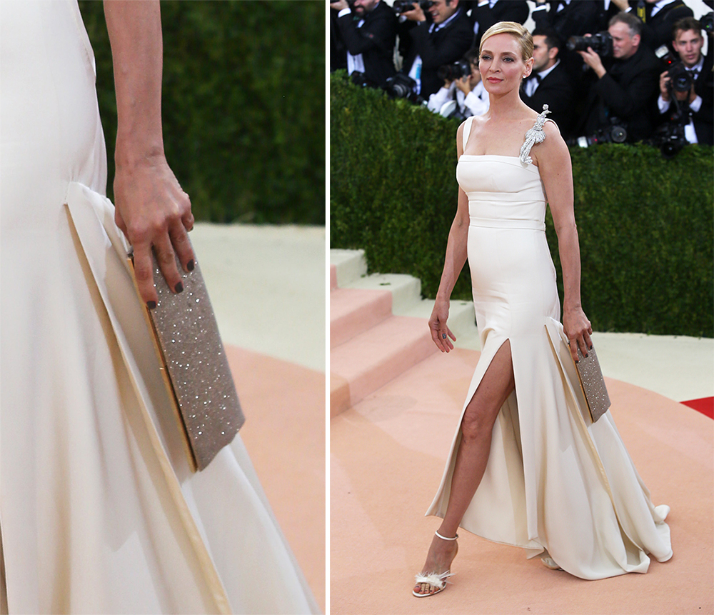 Uma-Thurman-Jimmy-Choo-Ciggy-Clutch