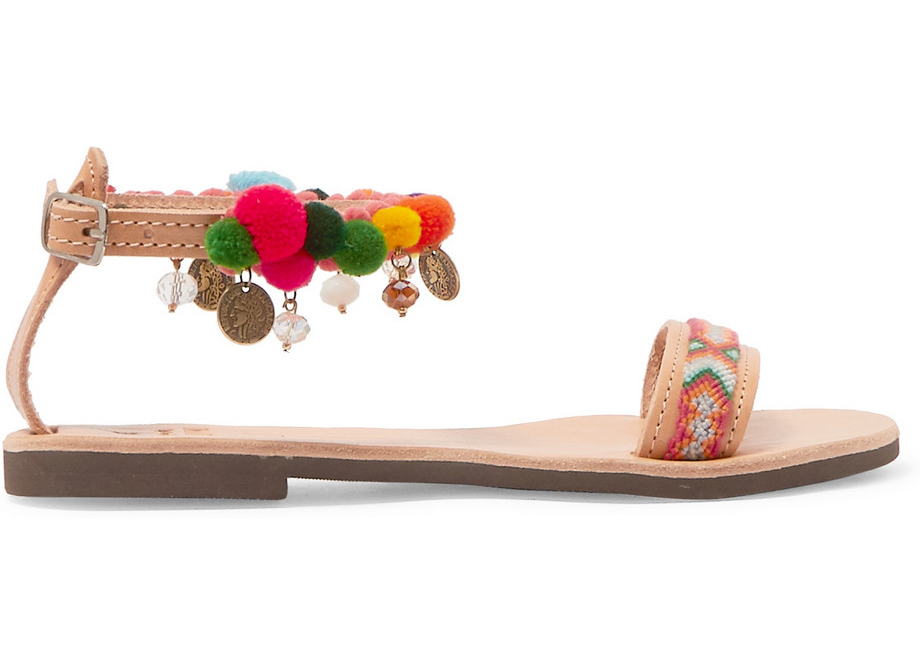 Mabu by Maria Bk Embellished Leather Sandals