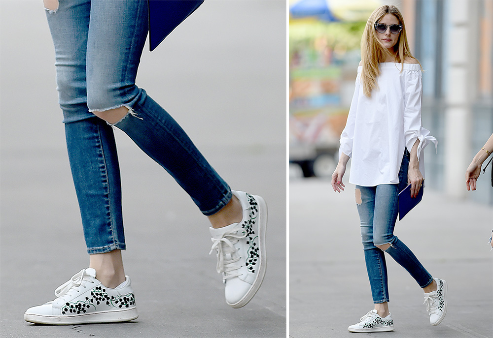 Olivia-Palermo-Moncler-Gamme-Rouge-Muguet-Sneakers