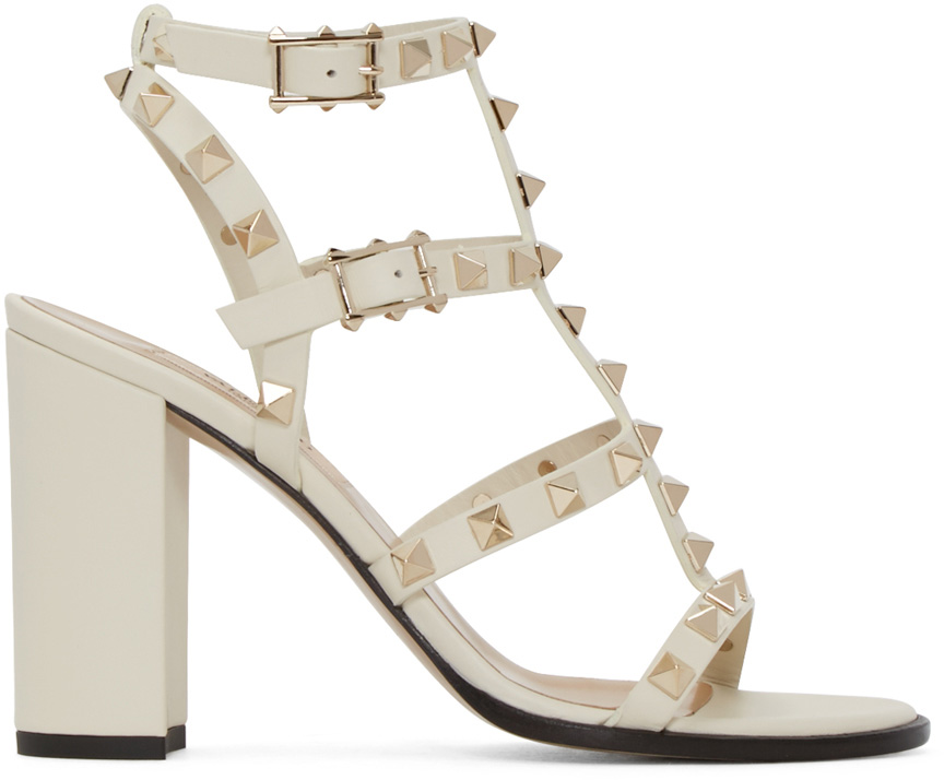 Valentino Ivory Multi-Strap Sandals