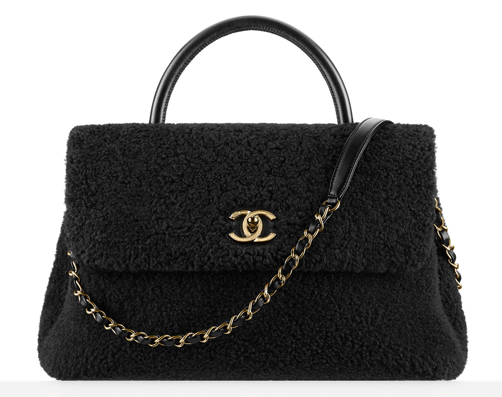 Chanel-Shearling-Top-Handle-Flap-Bag