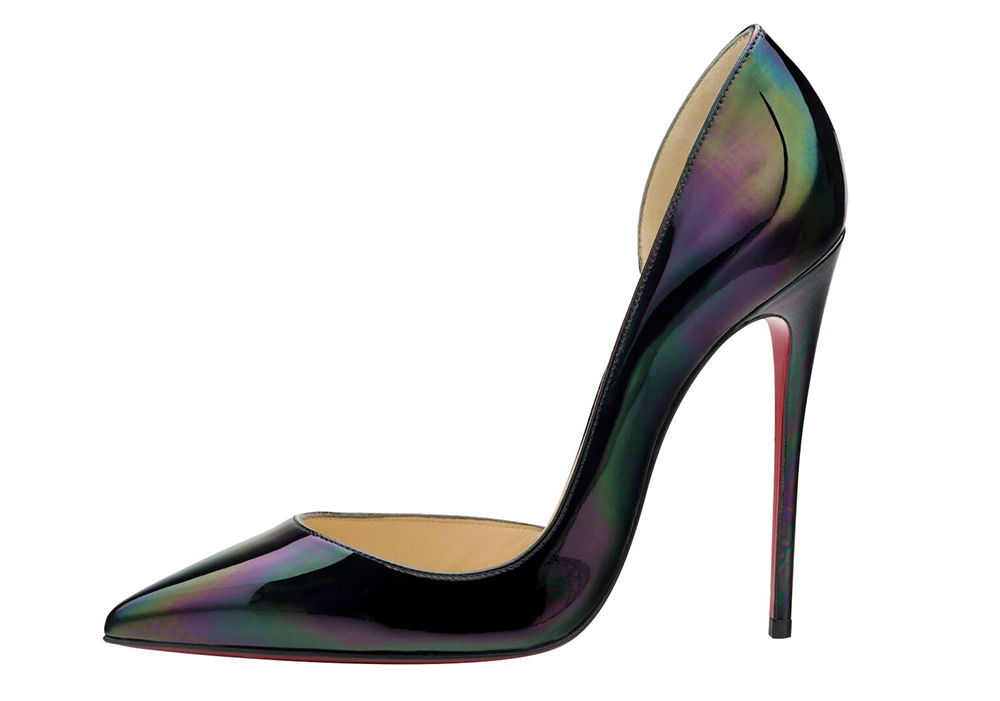 christian louboutin iriza black patent pumps