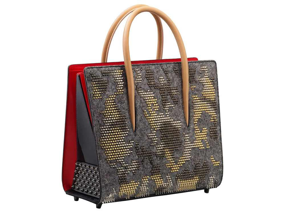 Christian Louboutin Paloma Medium Spike Camouflage Tote Bag