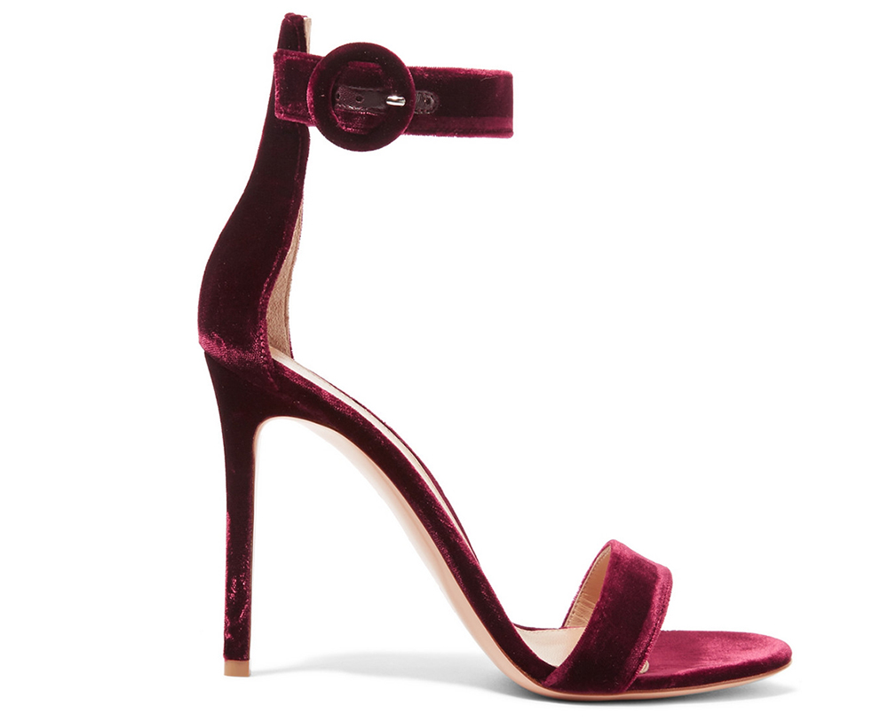 Gianvito Rossi Velvet Sandals