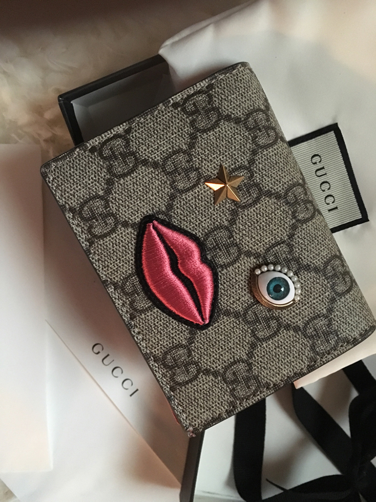 tPF Member: HandbagDiva354 Card Case: Gucci Card Case with Embroidered Face Shop: $395 via Gucci 