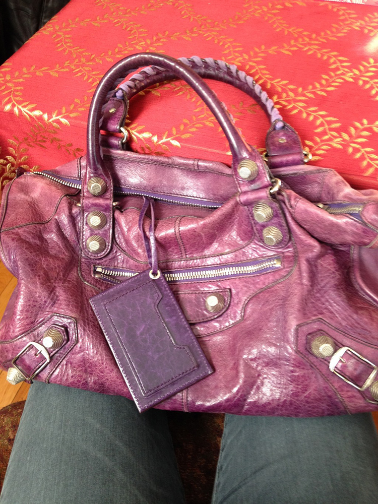 tPF Member: JuneBug Bag: Balenciaga Giant 21 City Bag in 2007 Violet Shop: Similar styles via Balenciaga