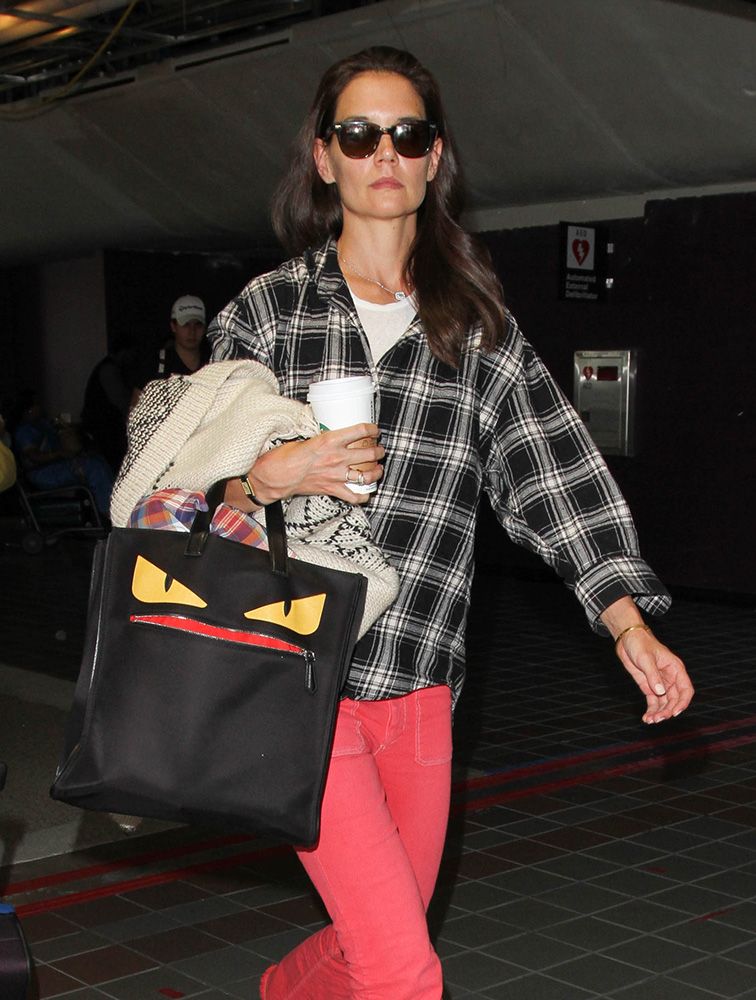 Katie-Holmes-Fendi-Monster-Shopping-Tote