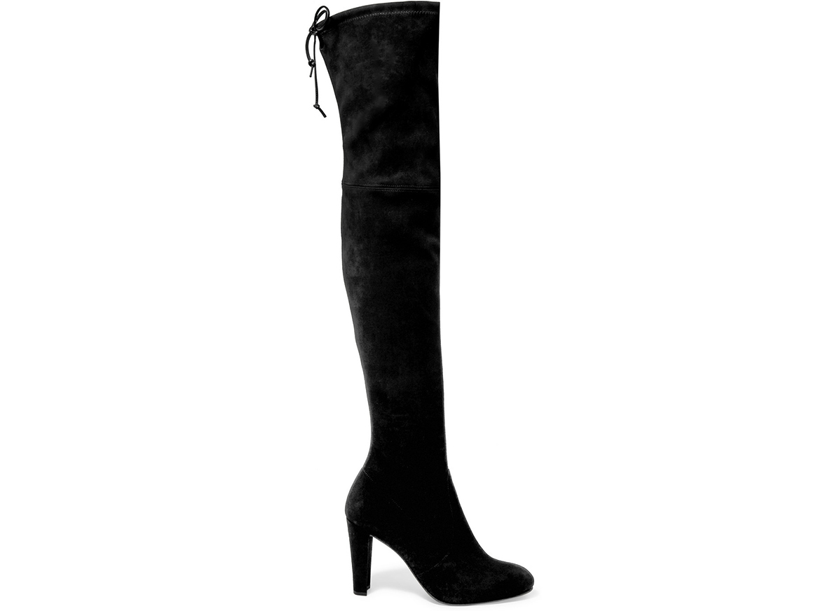 Stuart Weitzman Highland Stretch-Suede Over-the-Knee Boots