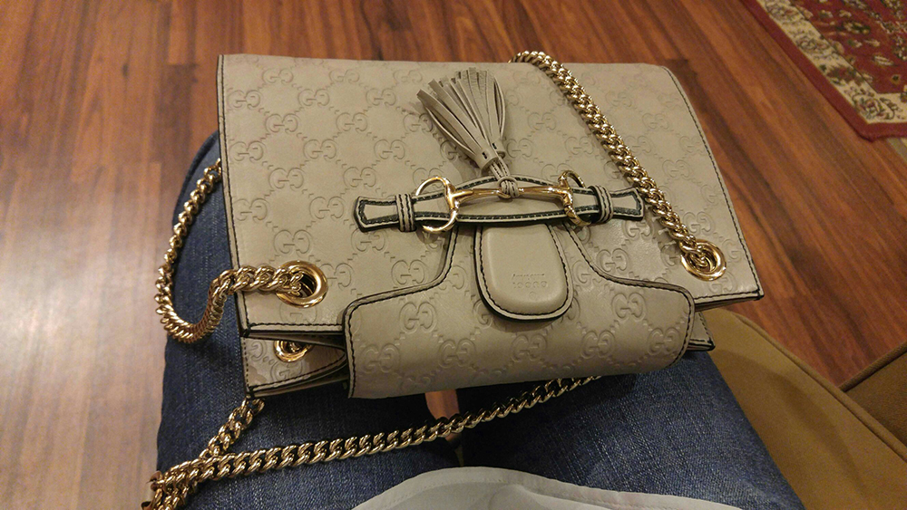 tPF Member: Tweetie1288 Bag: Gucci Emily Guccissima Chain Shoulder Bag Shop: Similar styles via Gucci 