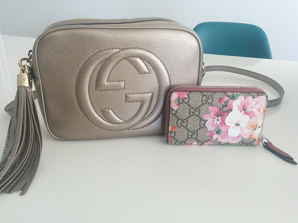 tPF Member: BeLou47 Bag: Gucci Soho Disco Bag  Card Case: Gucci GG Blooms Card Case Shop Soho Disco: $980 via Gucci  Shop Card Case: $295 via Gucci 