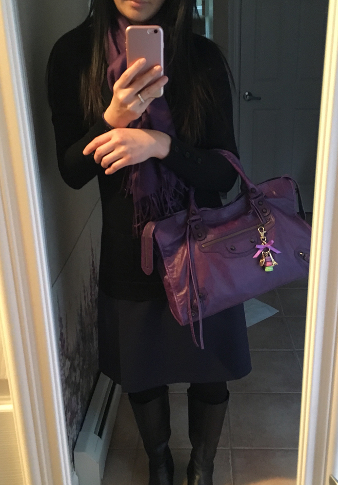 tPF Member: Mtstmichel Bag: Balenciaga Ultraviolet City Bag  Shop: Similar styles via Balenciaga 