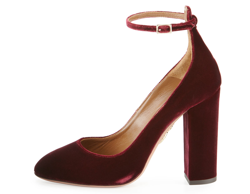 Aquazzura Alix Velvet Pump