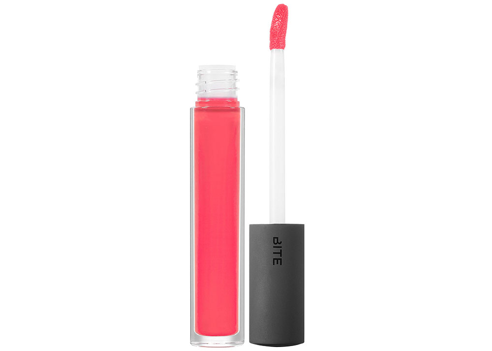 Bite Beauty Lush Fruit Lip Gloss in Vibrant Coral Pink