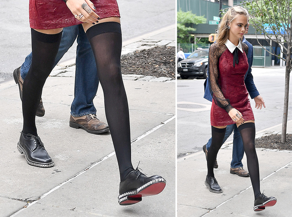 Cara-Delevingne-Christian-Louboutin-Stud-Trim-Oxfords