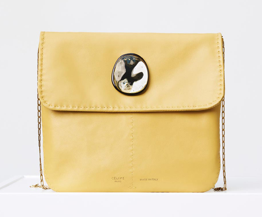 Celine-Croissant-Shoulder-Bag-Yellow-2000