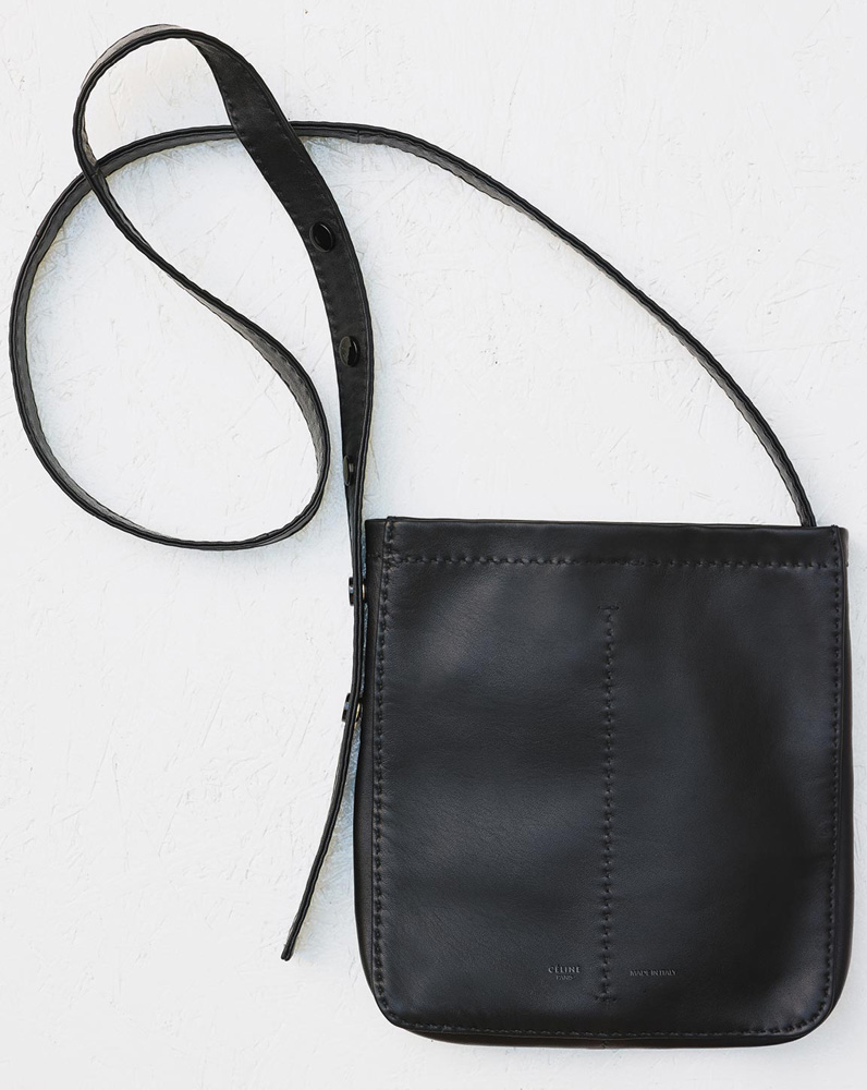 Celine-Pouch-Croissant-Shoulder-Bag-Black-1550