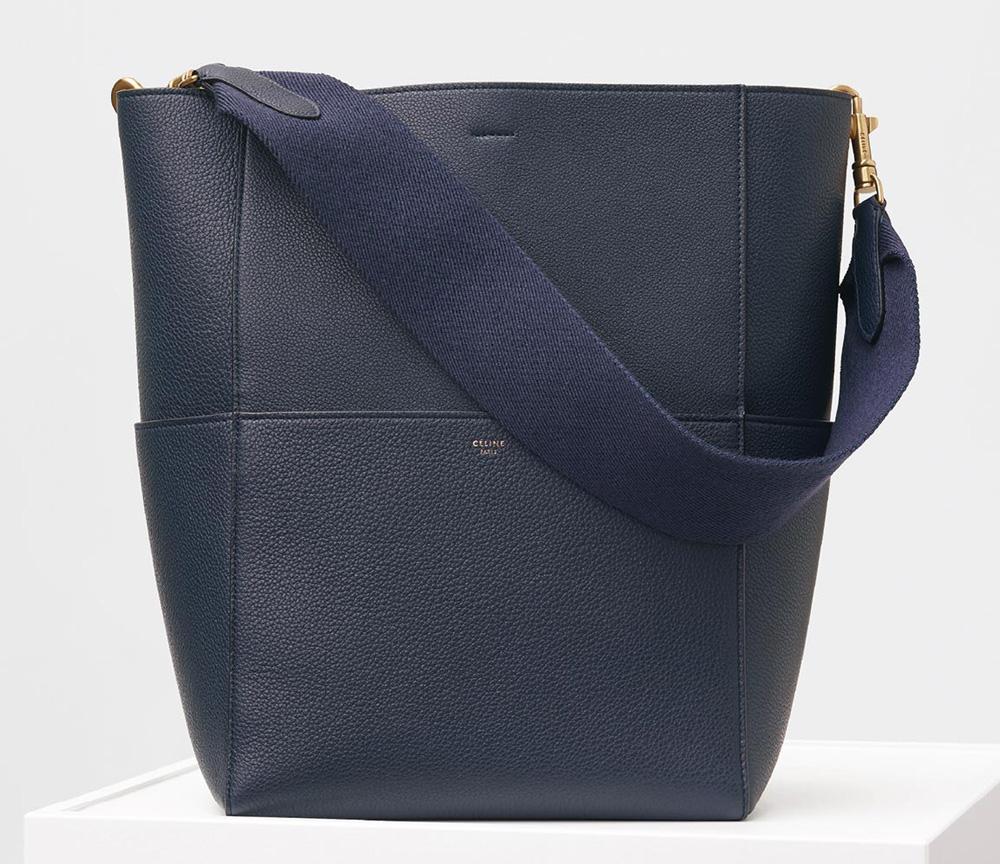 Celine-Sangle-Shoulder-Bag-Navy-2400