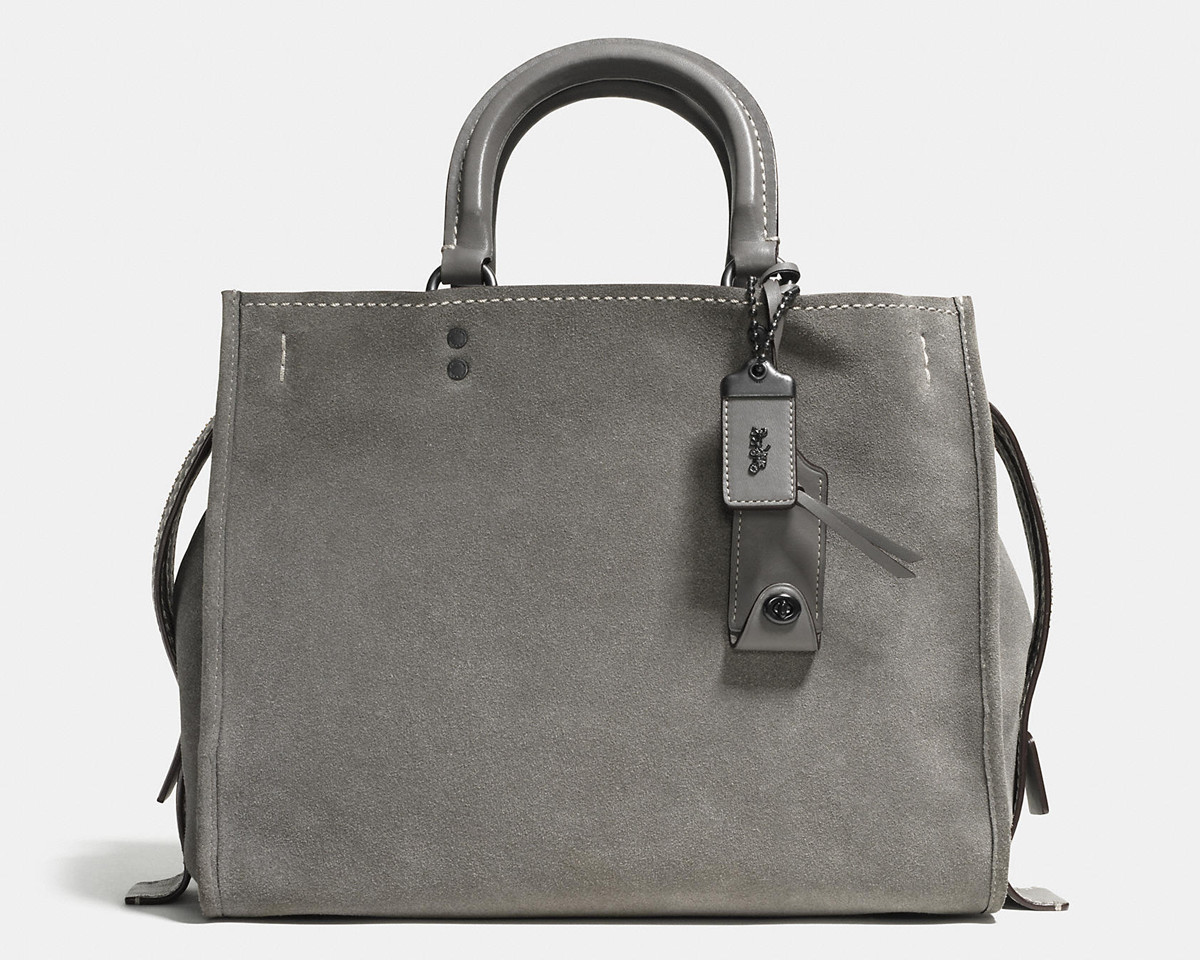 Coach Rogue Bag in Grey Suede