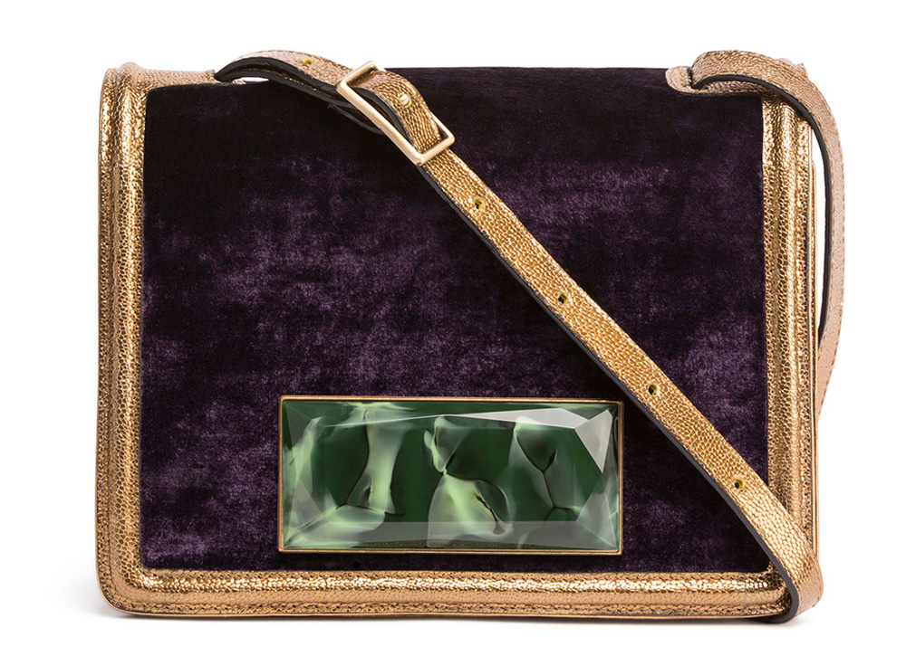 Dries-van-Noten-Velvet-Shoulder-Bag