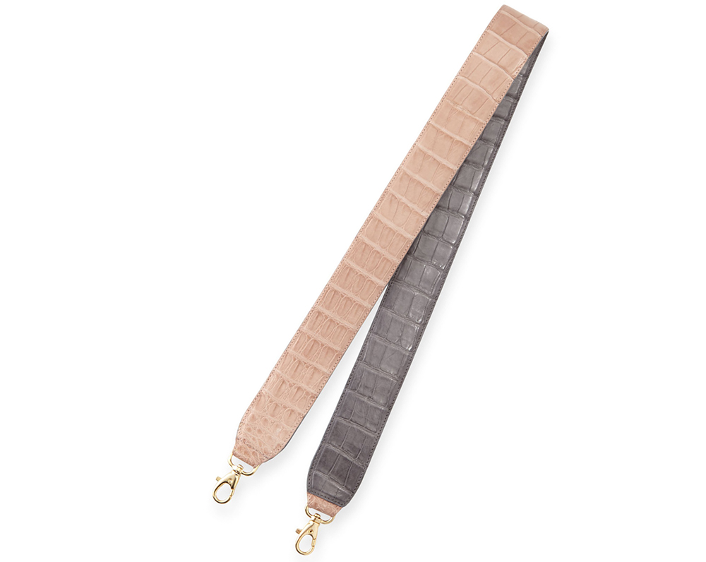 Nancy Gonzalez Two-Tone Crocodile Guitar Strap for Handbag